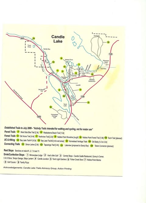 Hiking trail near Candle Lake