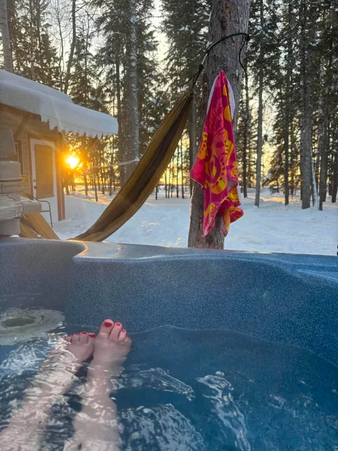 Winter lake activity at Candle Lake